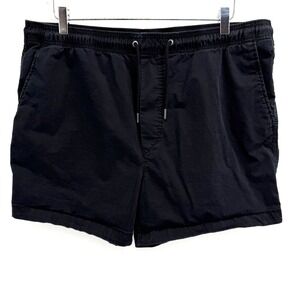 American Eagle Flex Shorts Mens Size XL Black Elastic Waist Drawstring 5" Inseam